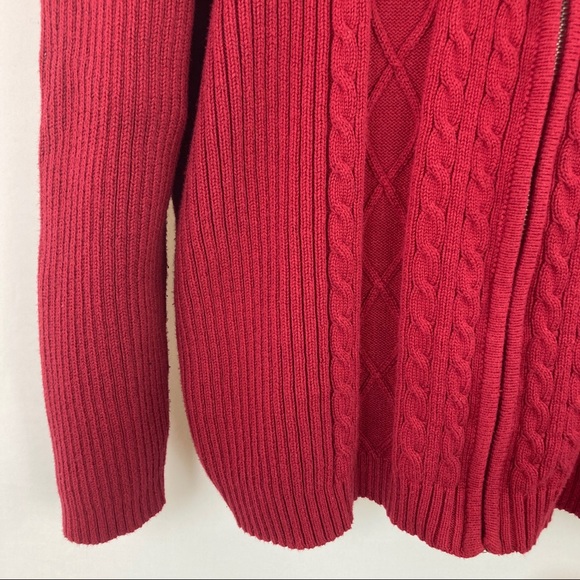 (SOLD) Zip-Up Cotton Sweater Hoodie XL - Picture 7 of 10